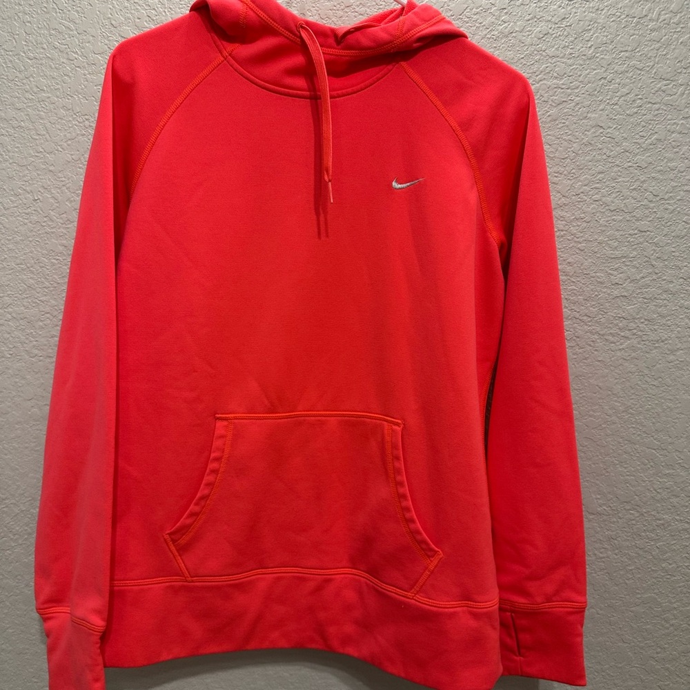 Nike womens Bright Red Pullover Hoodie